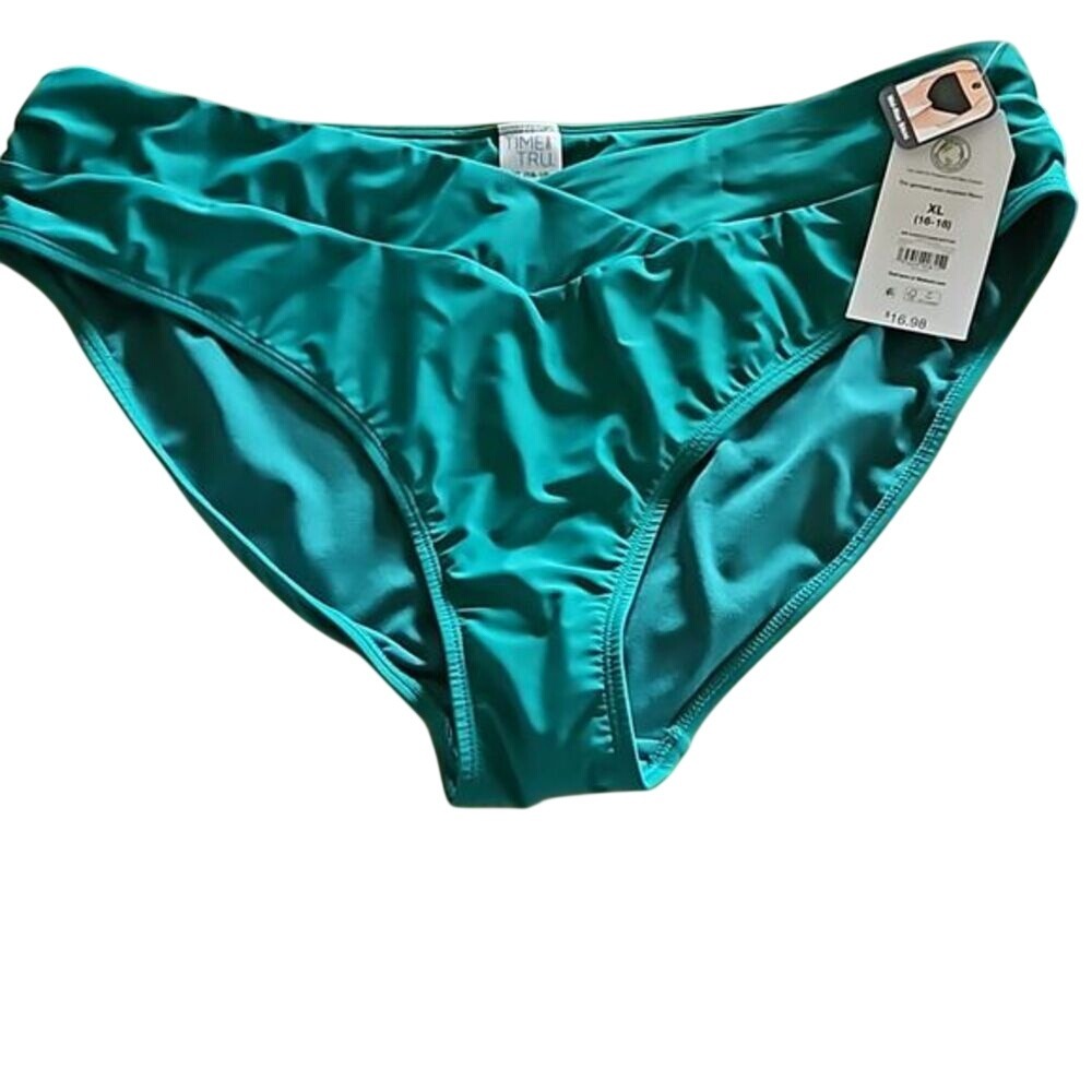 NOBO Emerald Green Ocean Bikini‎ Bottom Mid Rise 16/19 NWT
